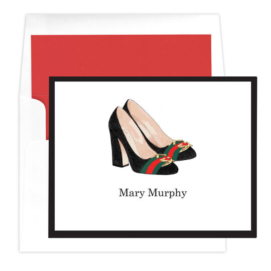 Classic Pumps Folded Note Cards